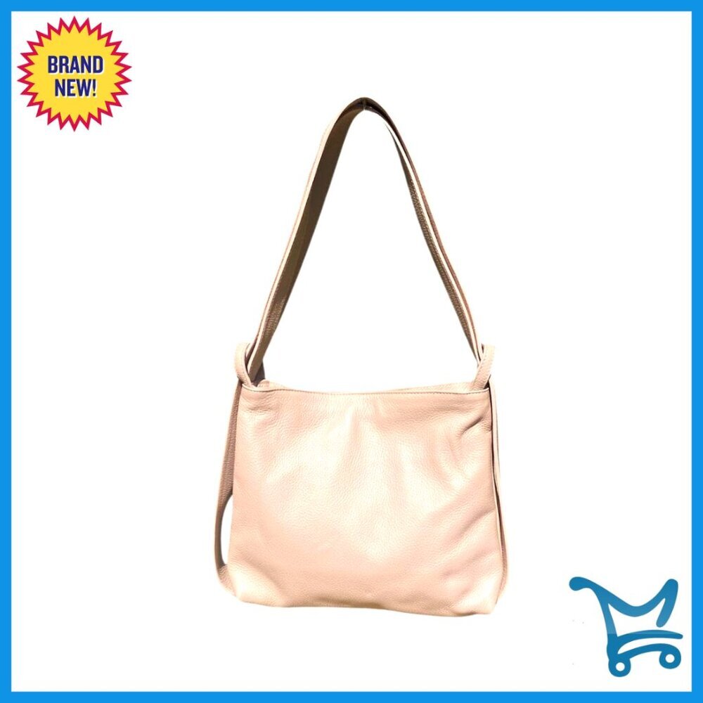 Italian Leather Convertible Backpack Purse, Small to Medium Size, Travel or